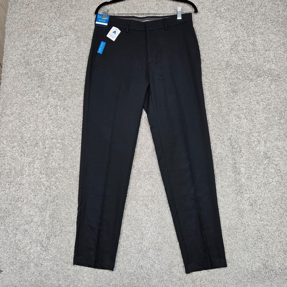 Haggar The Active Series Black Slim Fit suit Pants Mens‎ 30x30 NEW